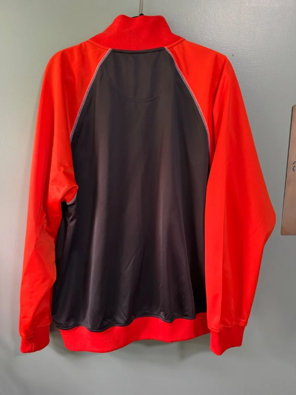 🧡  True Fan San Francisco Giants Jacket Large MLB Black Orange Genuine Merchand